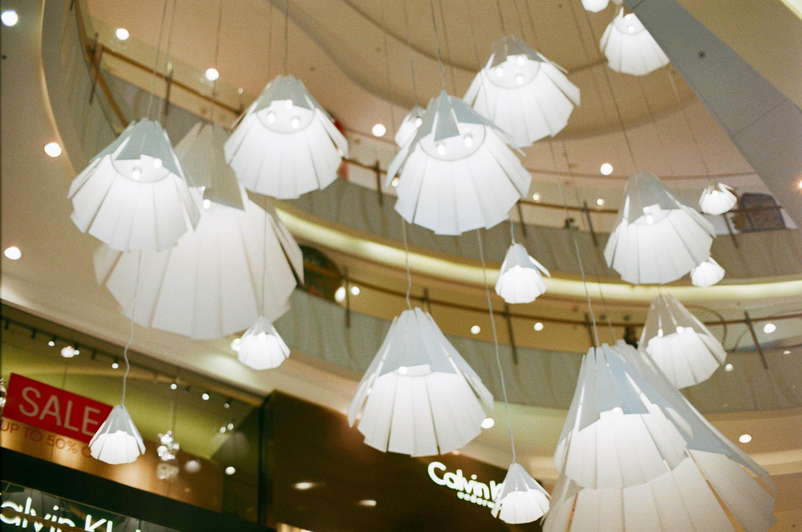 white pendant lampshade